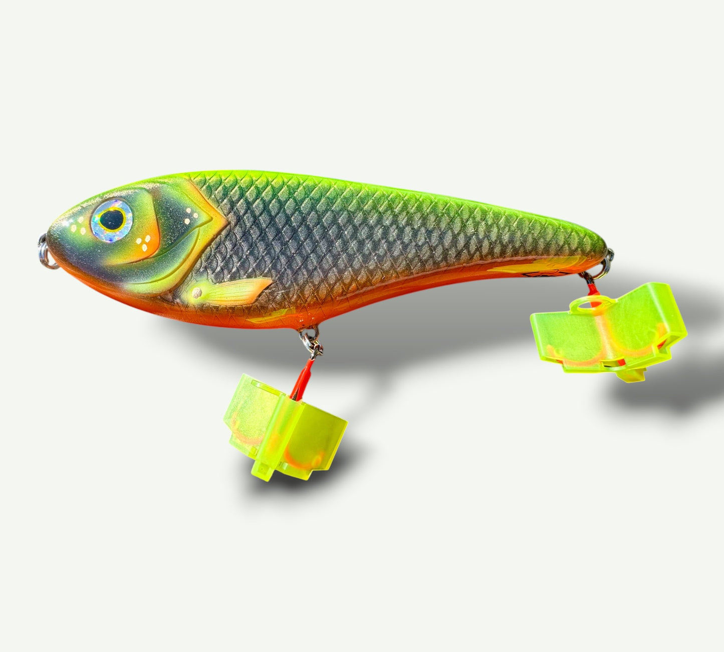 The Jerkbait slider 6" Neon