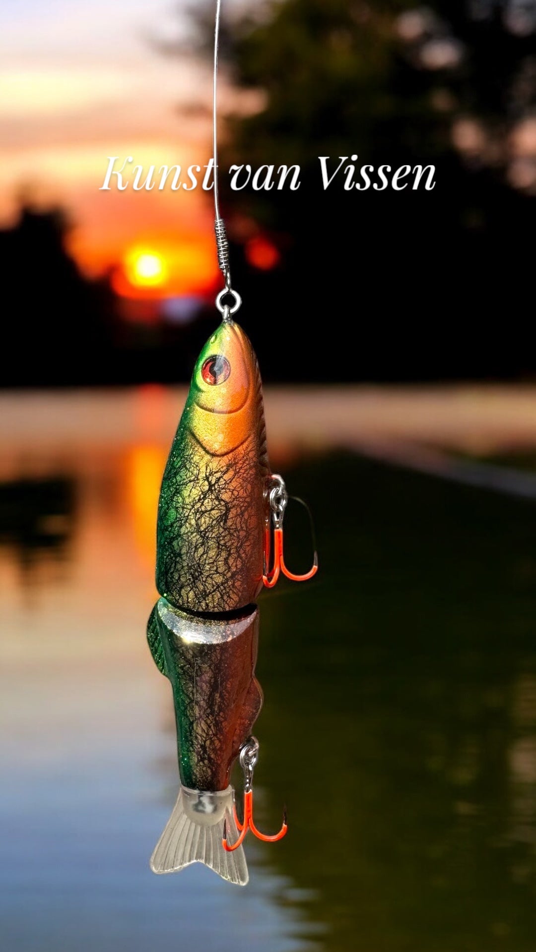 Trout Glider 7” swimbait custom gespoten en UV treble #2 afgehaakt.
