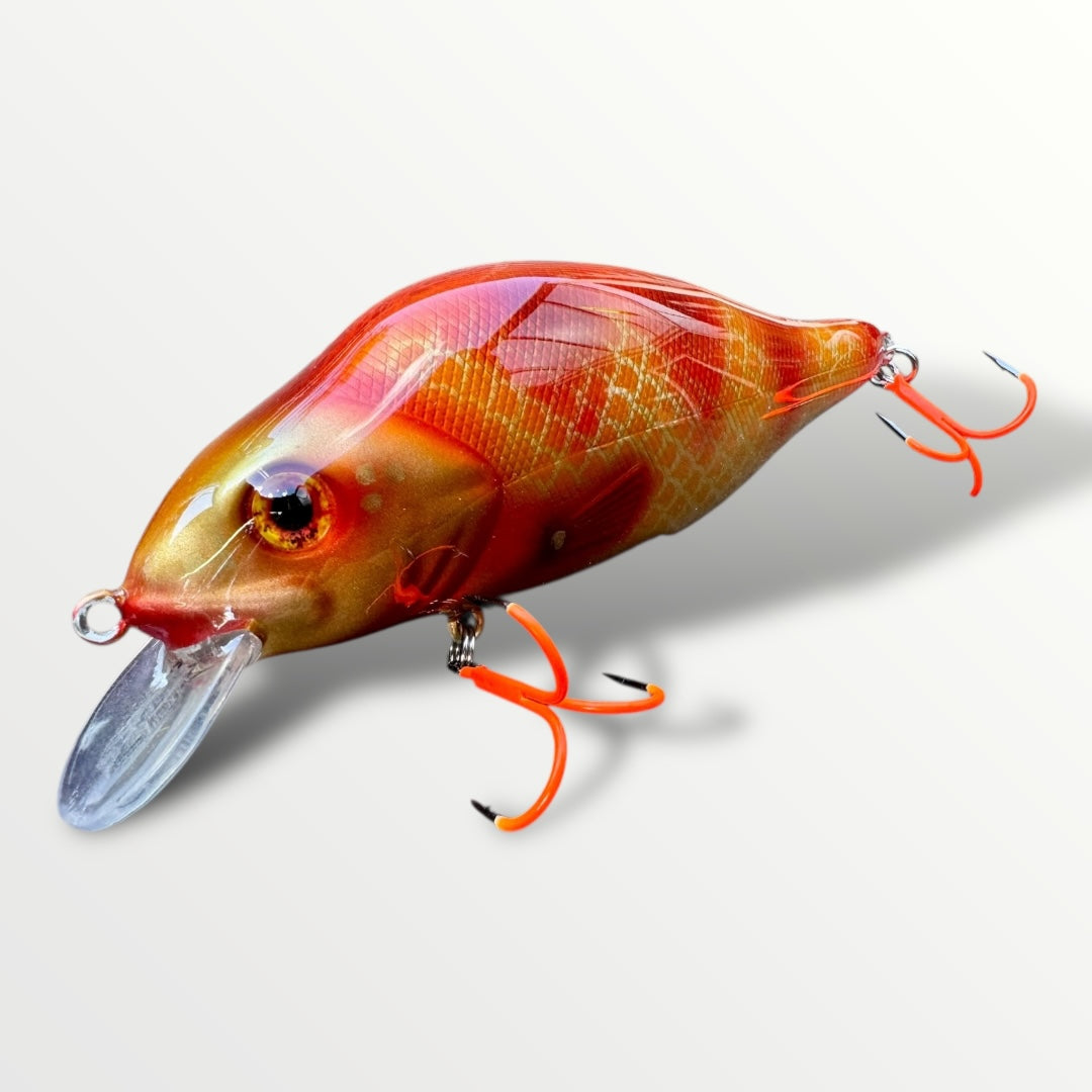 The Walleye 5” custom gespoten en UV treble #1 afgehaakt.