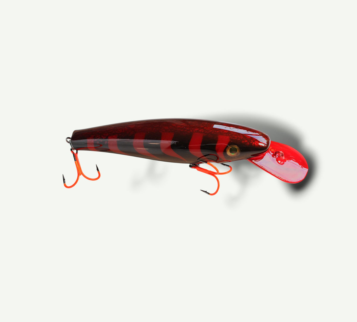 ErnieCC 6'' RedTiger - Snoek Crankbait - Custom Painted