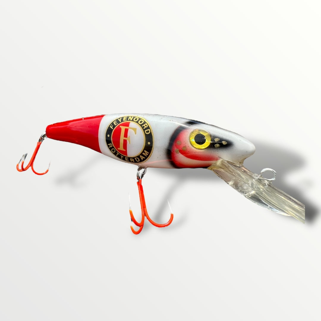 Feyenoord ErnieCC 6” custom gespoten en UV treble 1# afgehaakt.