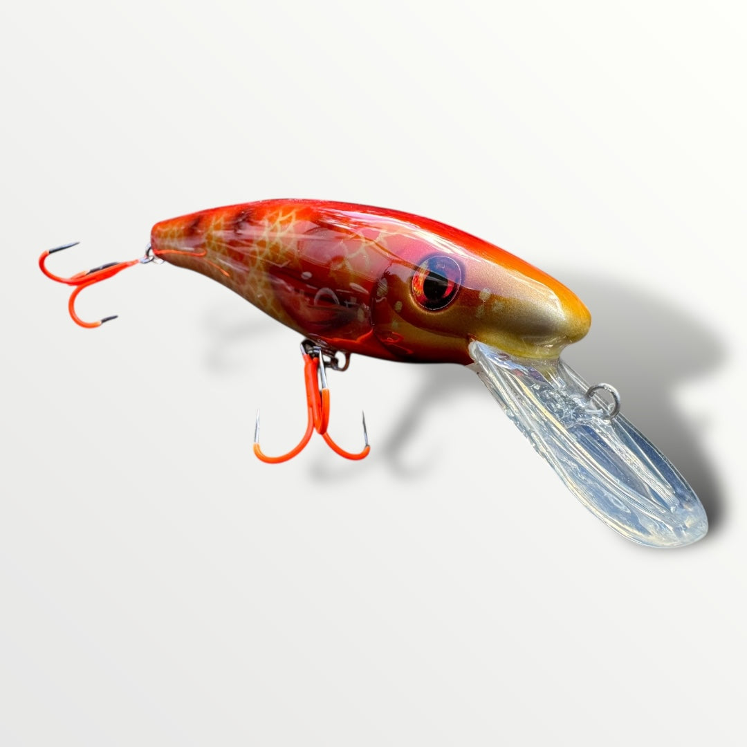 The ErnieCc 6” custom gespoten en UV treble #1 afgehaakt