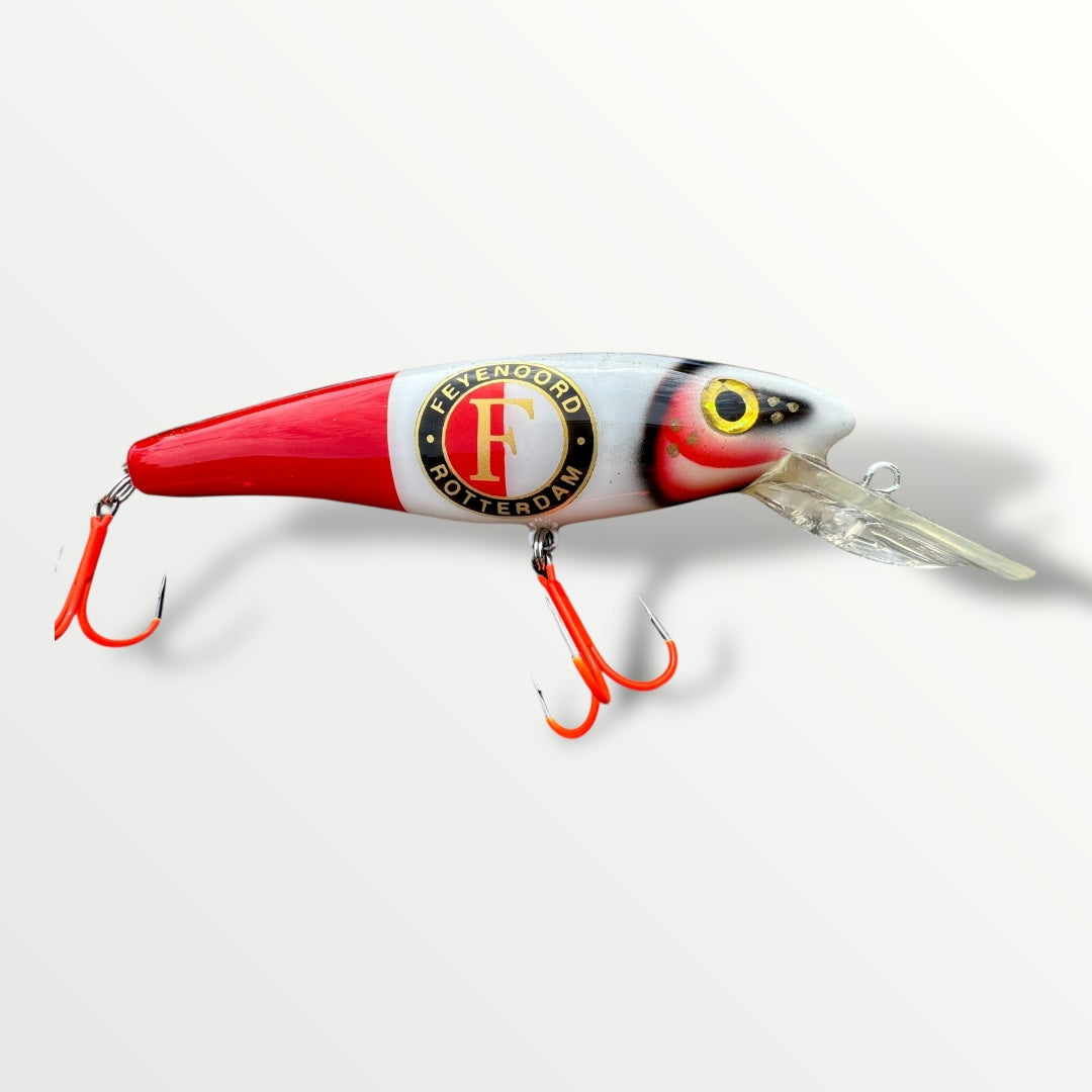 Feyenoord ErnieCC 6” custom gespoten en UV treble 1# afgehaakt.