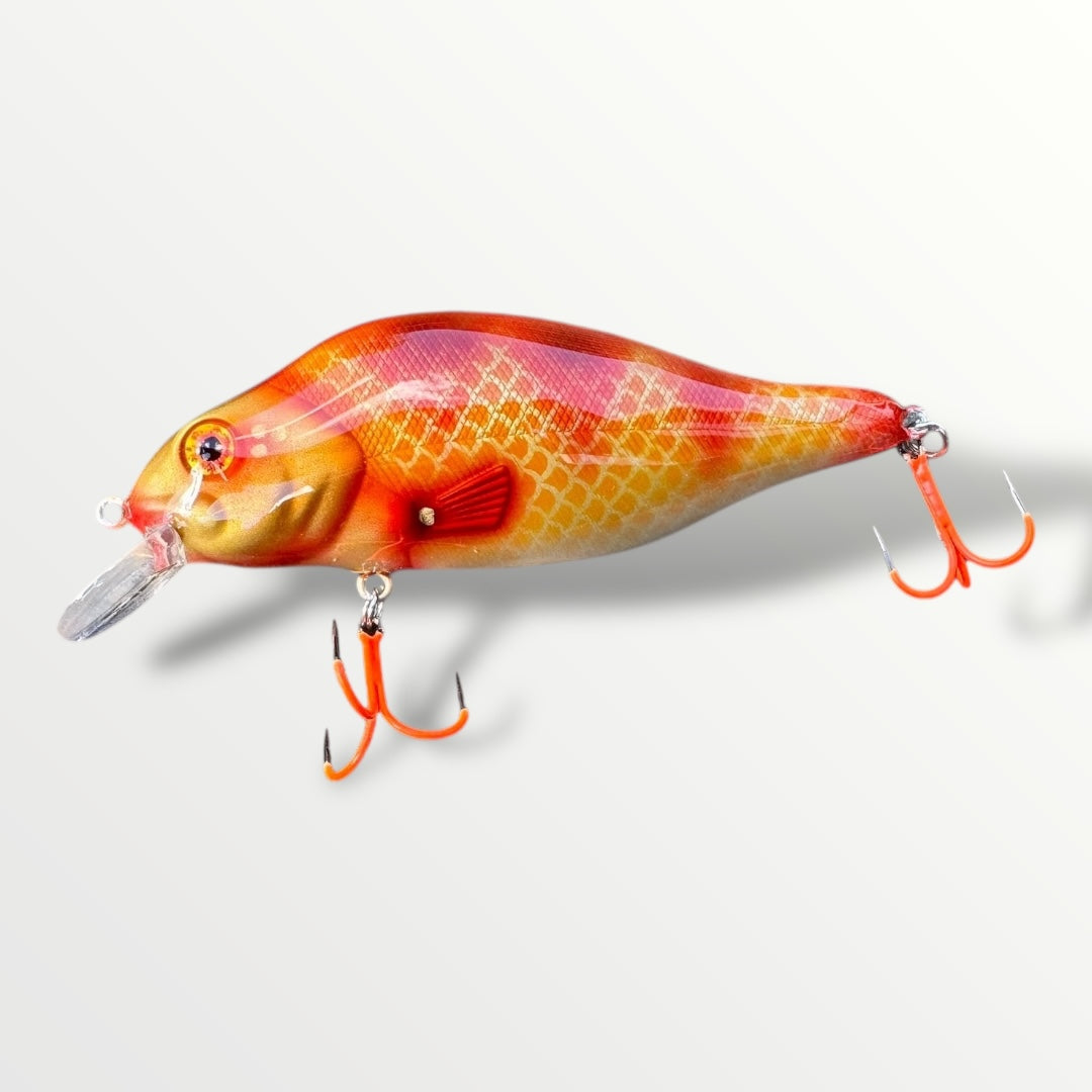 The Walleye 5” custom gespoten en UV treble #1 afgehaakt.