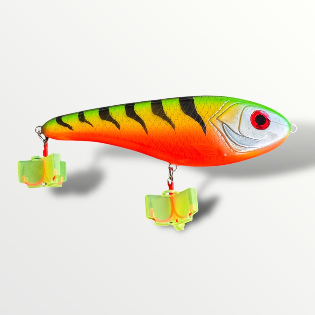The Jerkbait slider 6" fireTijger