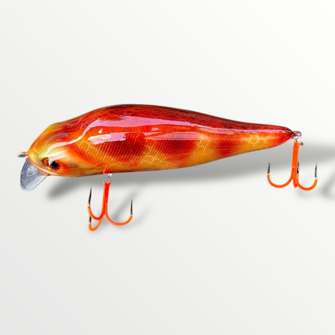 The Walleye 5” custom gespoten en UV treble #1 afgehaakt.