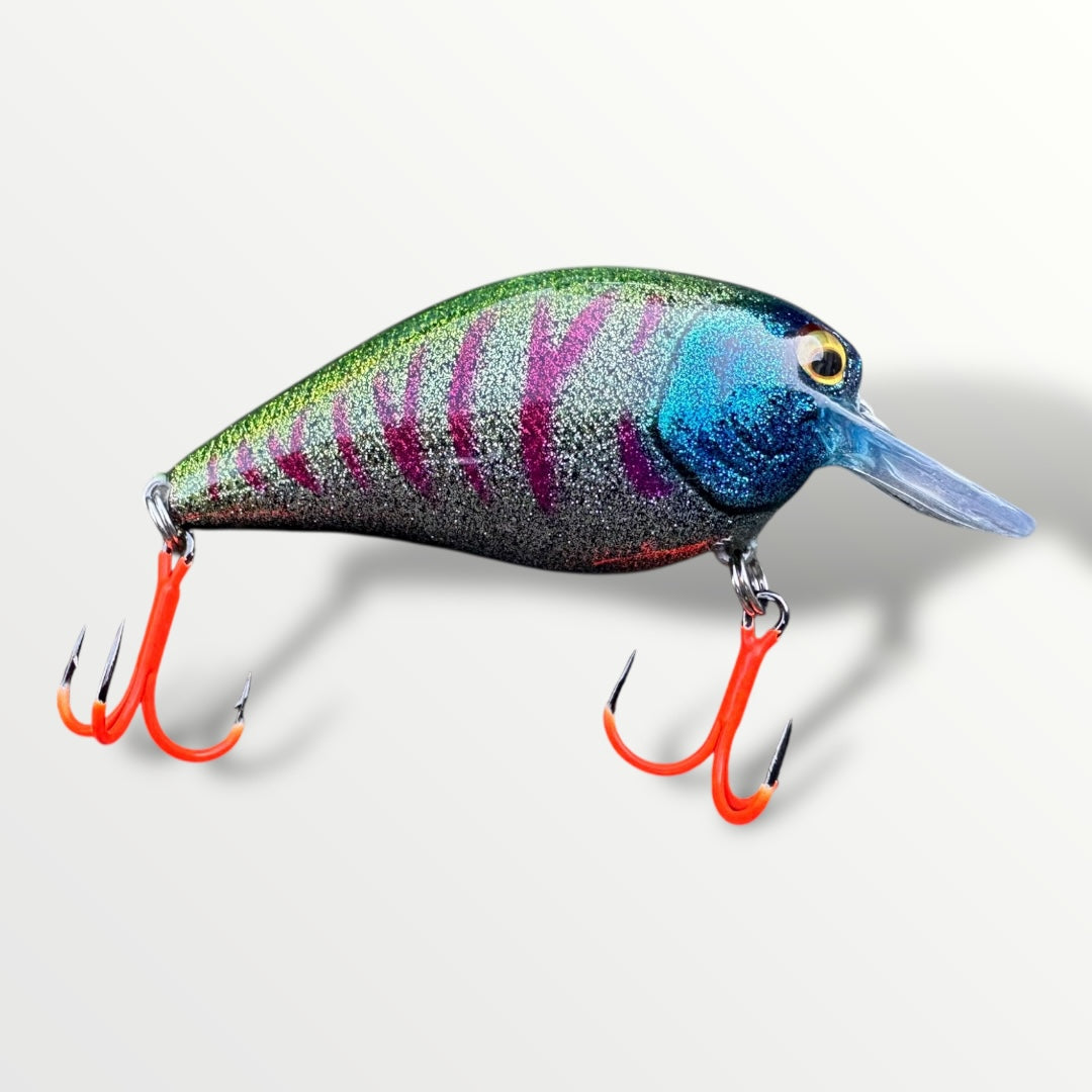 Square Bill Bait ''3 1/4'' Blue Glitter man