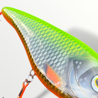 Jerkbait slider 6” Neon