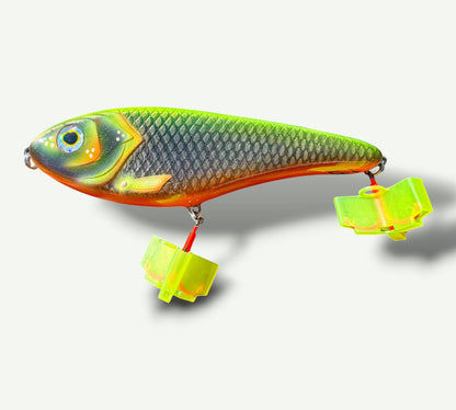 The Jerkbait slider 6" Neon