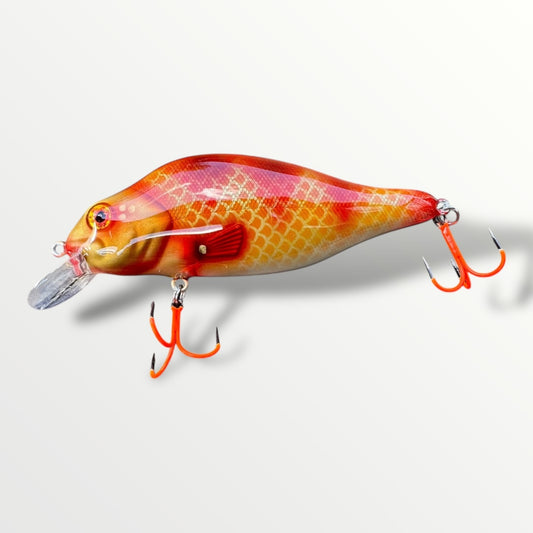 The Walleye 5” custom gespoten en UV treble #1 afgehaakt.