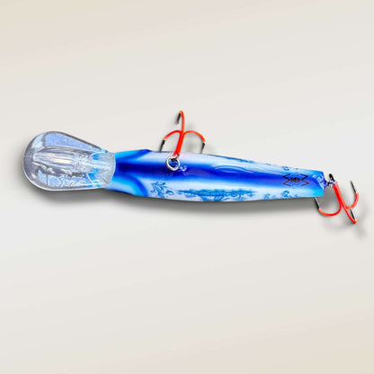 ErnieCC 6'' Delfs-blauw - Snoek Crankbait - Custom  Painted