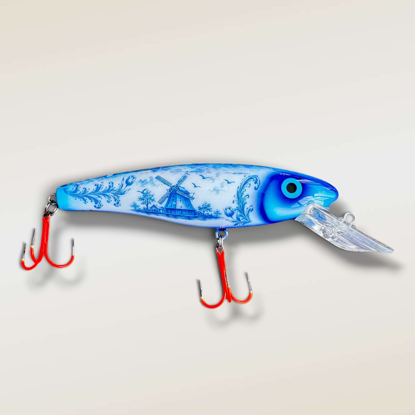 ErnieCC 6'' Delfs-blauw - Snoek Crankbait - Custom  Painted