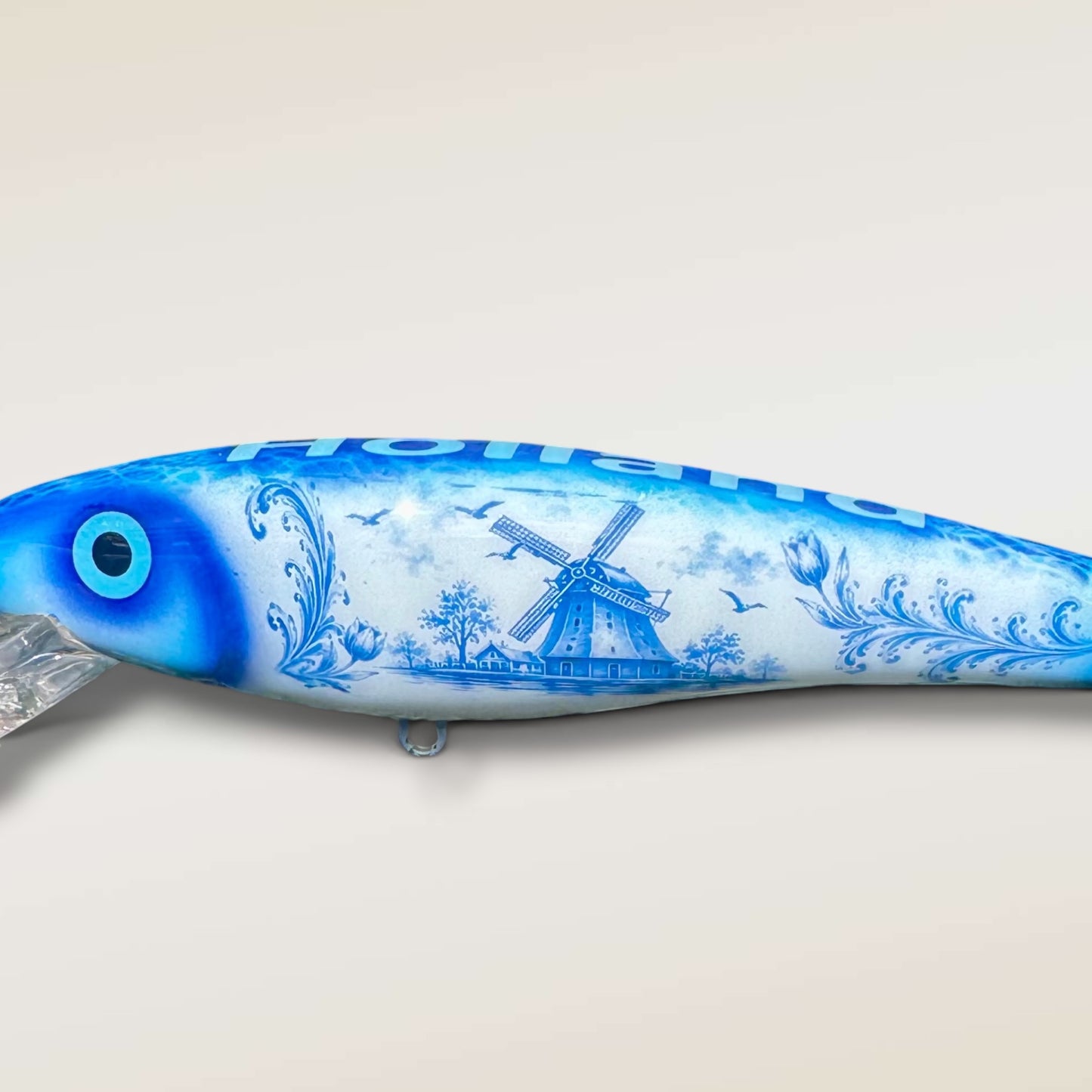 ErnieCC 6'' Delfs-blauw - Snoek Crankbait - Custom  Painted