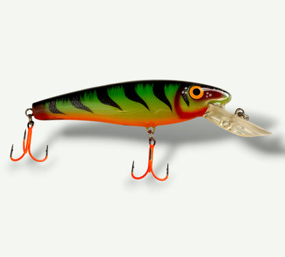 ErnieCC 6'' FireTiger  - Snoek Crankbait - Custom  Painted