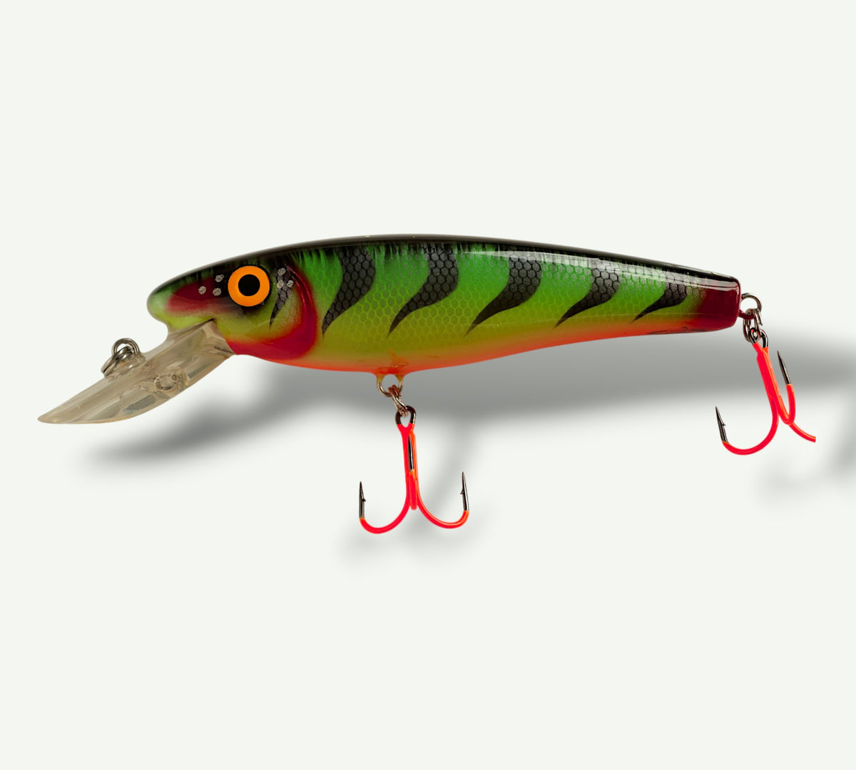 ErnieCC 6'' FireTiger  - Snoek Crankbait - Custom  Painted