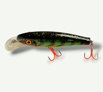 ErnieCC 6'' FireTiger  - Snoek Crankbait - Custom  Painted