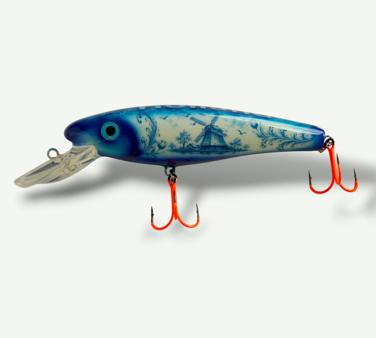ErnieCC 6'' Delfs-blauw - Snoek Crankbait - Custom  Painted