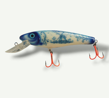 ErnieCC 6'' Delfs-blauw - Snoek Crankbait - Custom  Painted