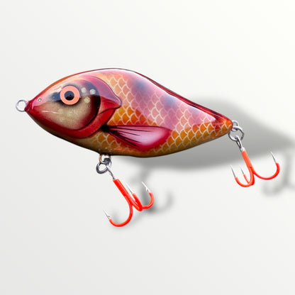 Jerkbait slider 4” OrangeDevil