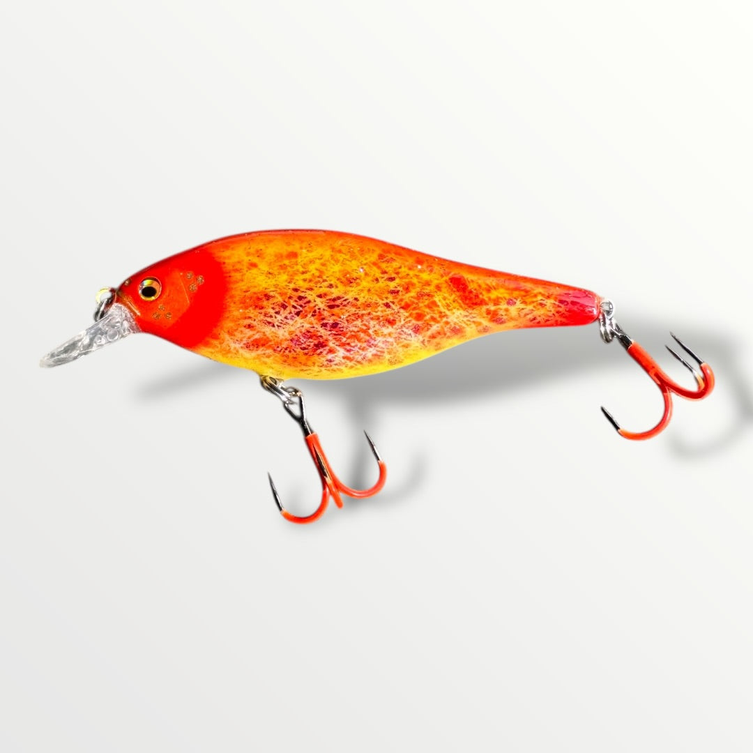 The Maimar Shad jerk 8cm  Flame