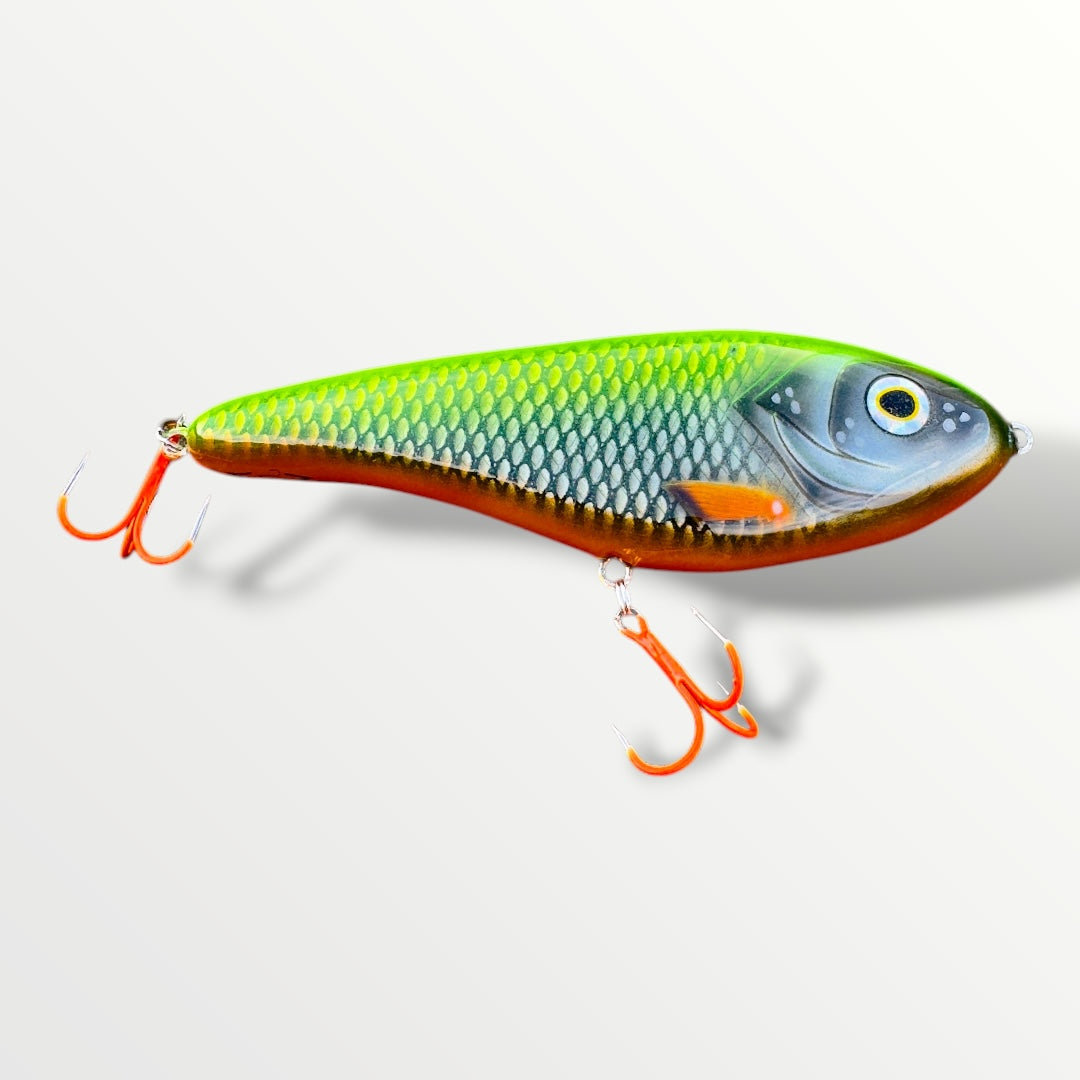 Jerkbait slider 6” Neon