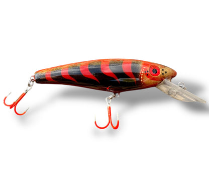 The ErnieCC 6” Red tiger custom gespoten en UV treble #1 afgehaakt