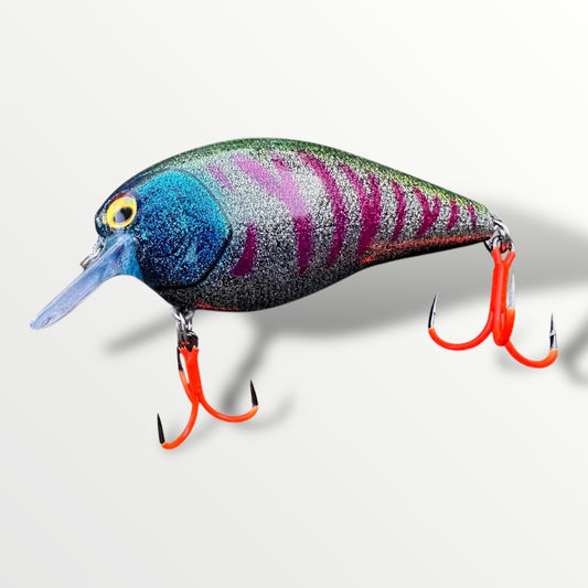 Square Bill Bait ''3 1/4'' Blue Glitter man