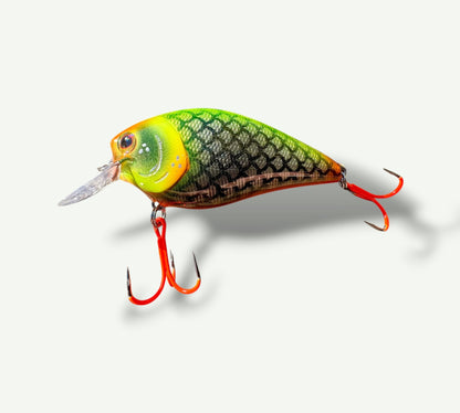 Square bill bait “3.1/4 Neon