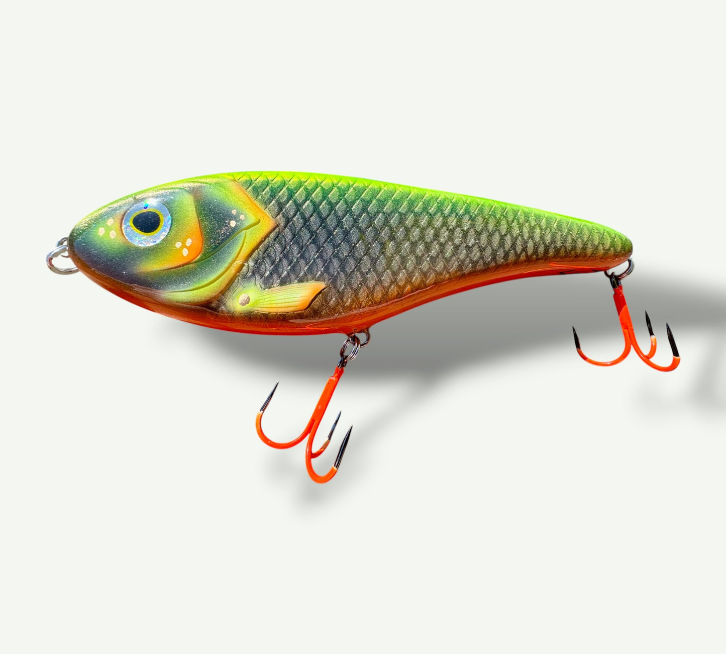 The Jerkbait slider 6" Neon