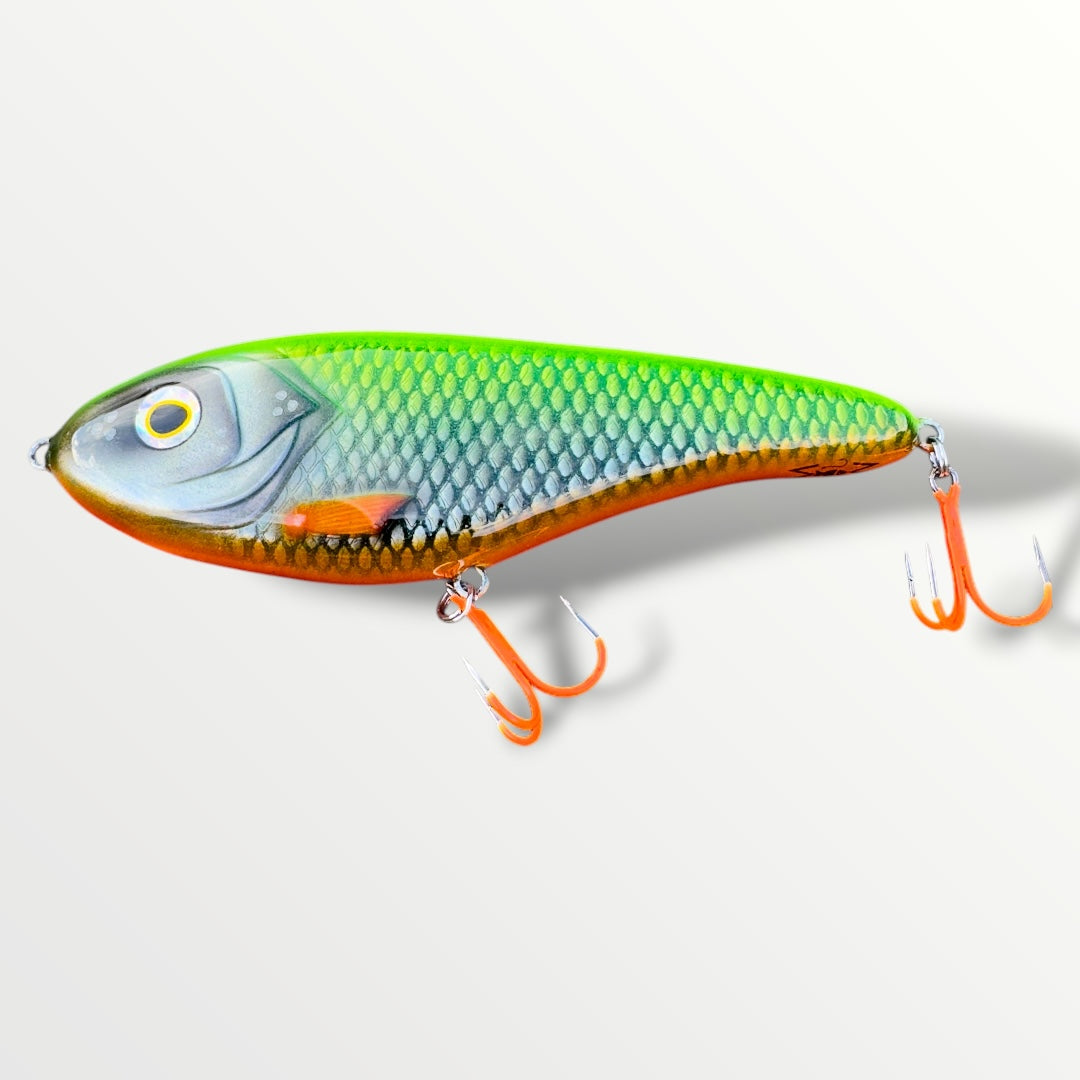 Jerkbait slider 6” Neon