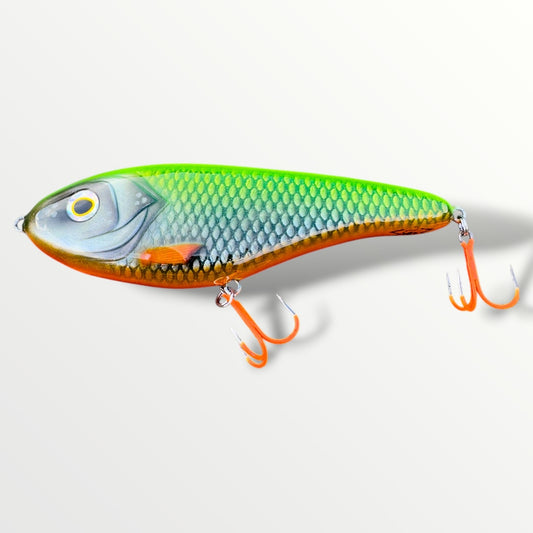 Jerkbait slider 6” Neon