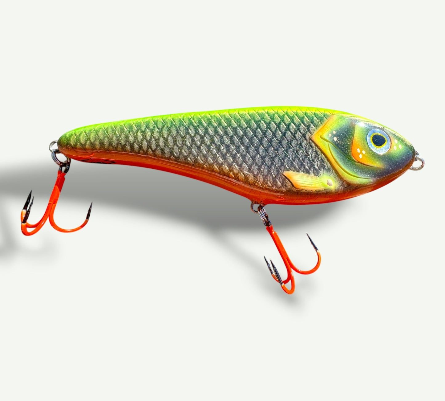 The Jerkbait slider 6" Neon