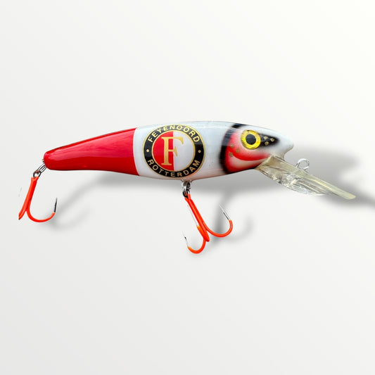Feyenoord ErnieCC 6” custom gespoten en UV treble 1# afgehaakt.