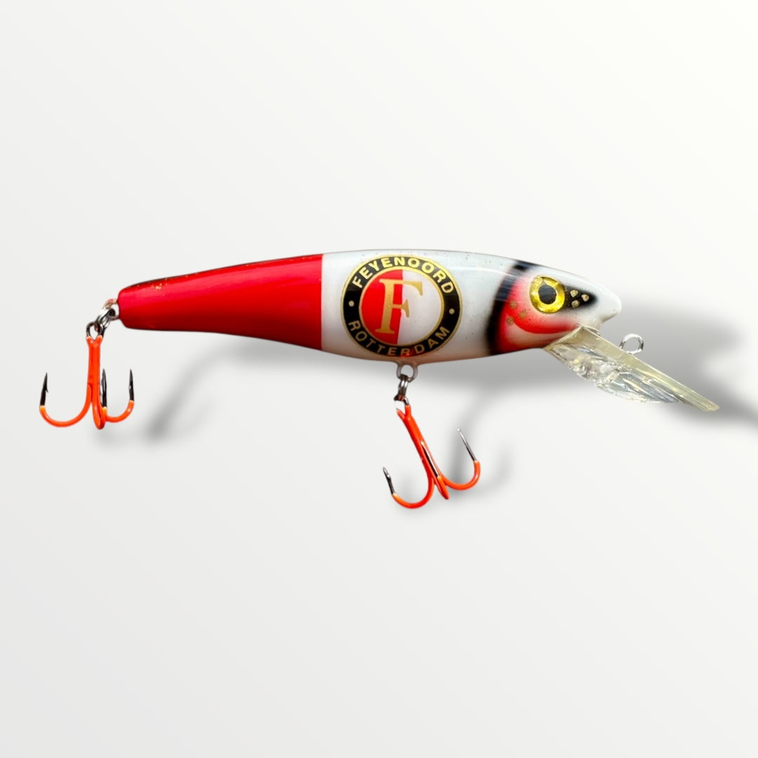 Feyenoord ErnieCC 6” custom gespoten en UV treble 1# afgehaakt.