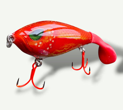 Musky 5” Softtail Swimmer GoldFish