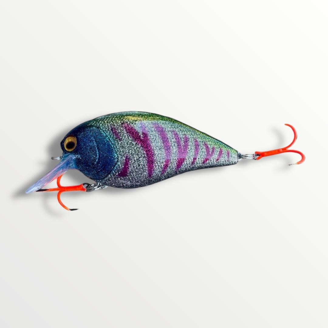 Square Bill Bait ''3 1/4'' Blue Glitter man