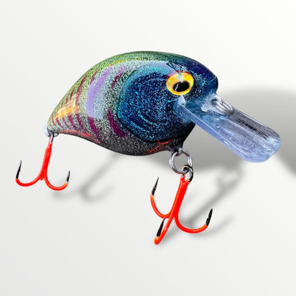 Square Bill Bait ''3 1/4'' Blue Glitter man