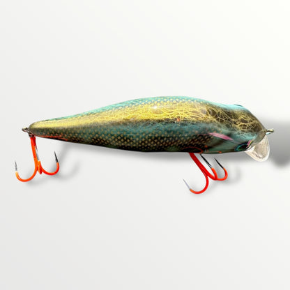 The walleye 5” custom gespoten en UV treble #1 afgehaakt.