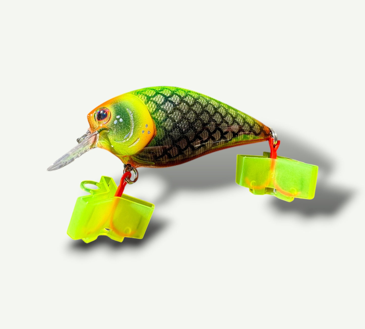 Square bill bait “3.1/4 Neon