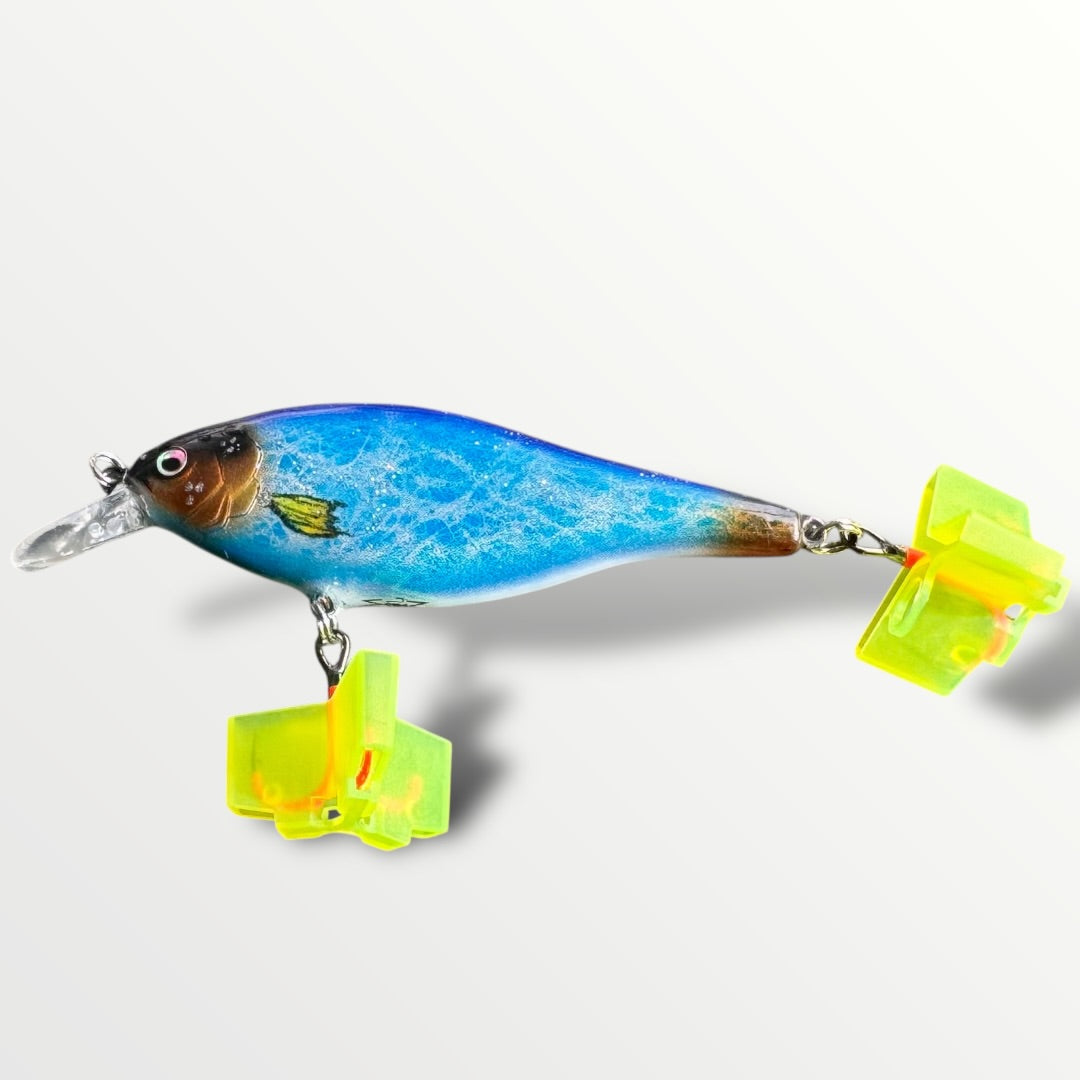 The Maimar Shad jerk 8cm  blueShine