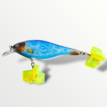 The Maimar Shad jerk 8cm  blueShine