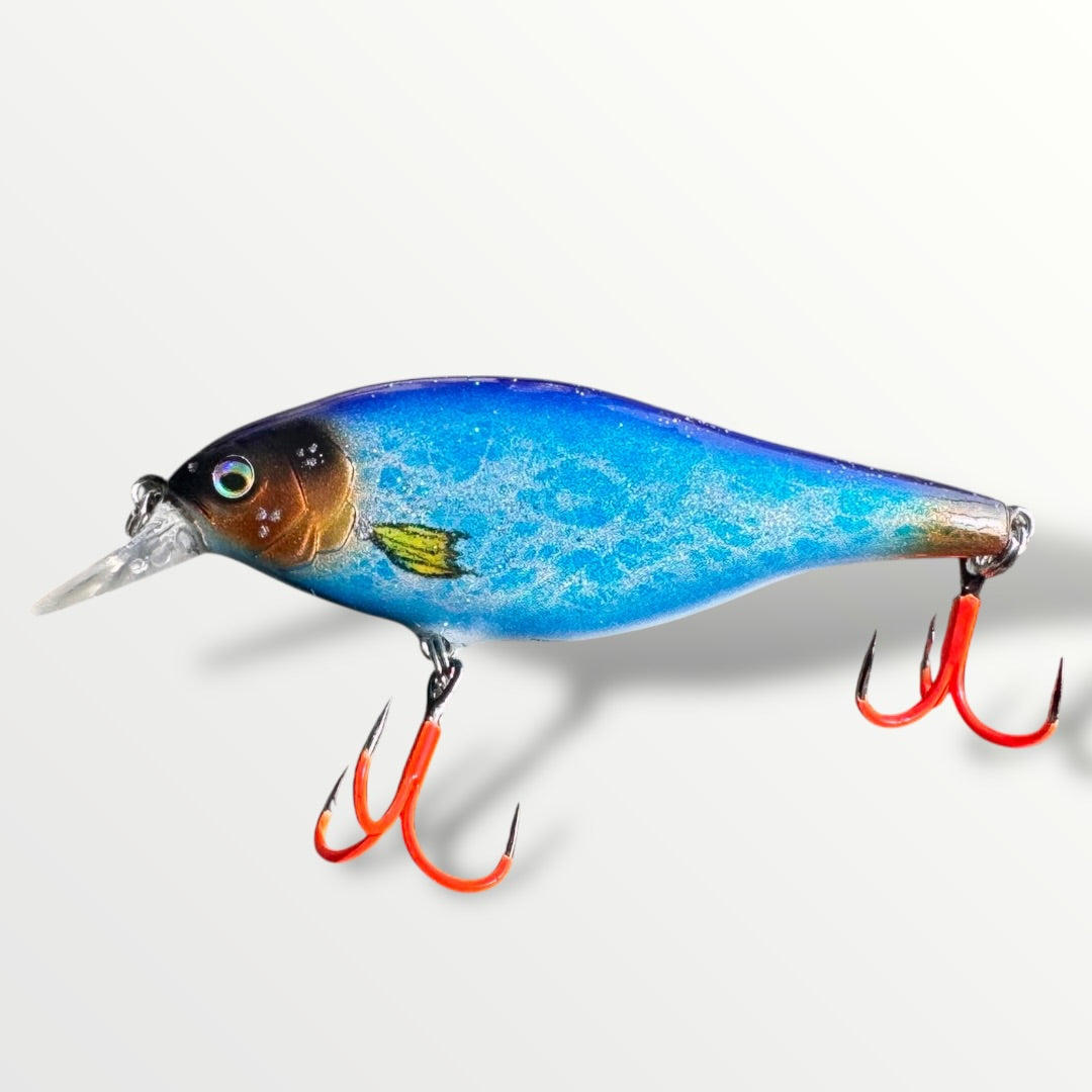 The Maimar Shad jerk 8cm  blueShine