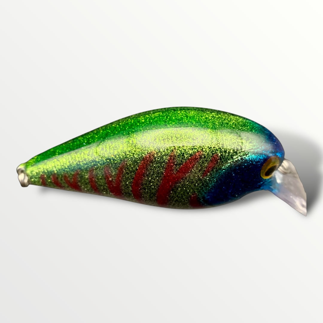 Square Bill Bait ''3 1/4'' Blue Glitter man