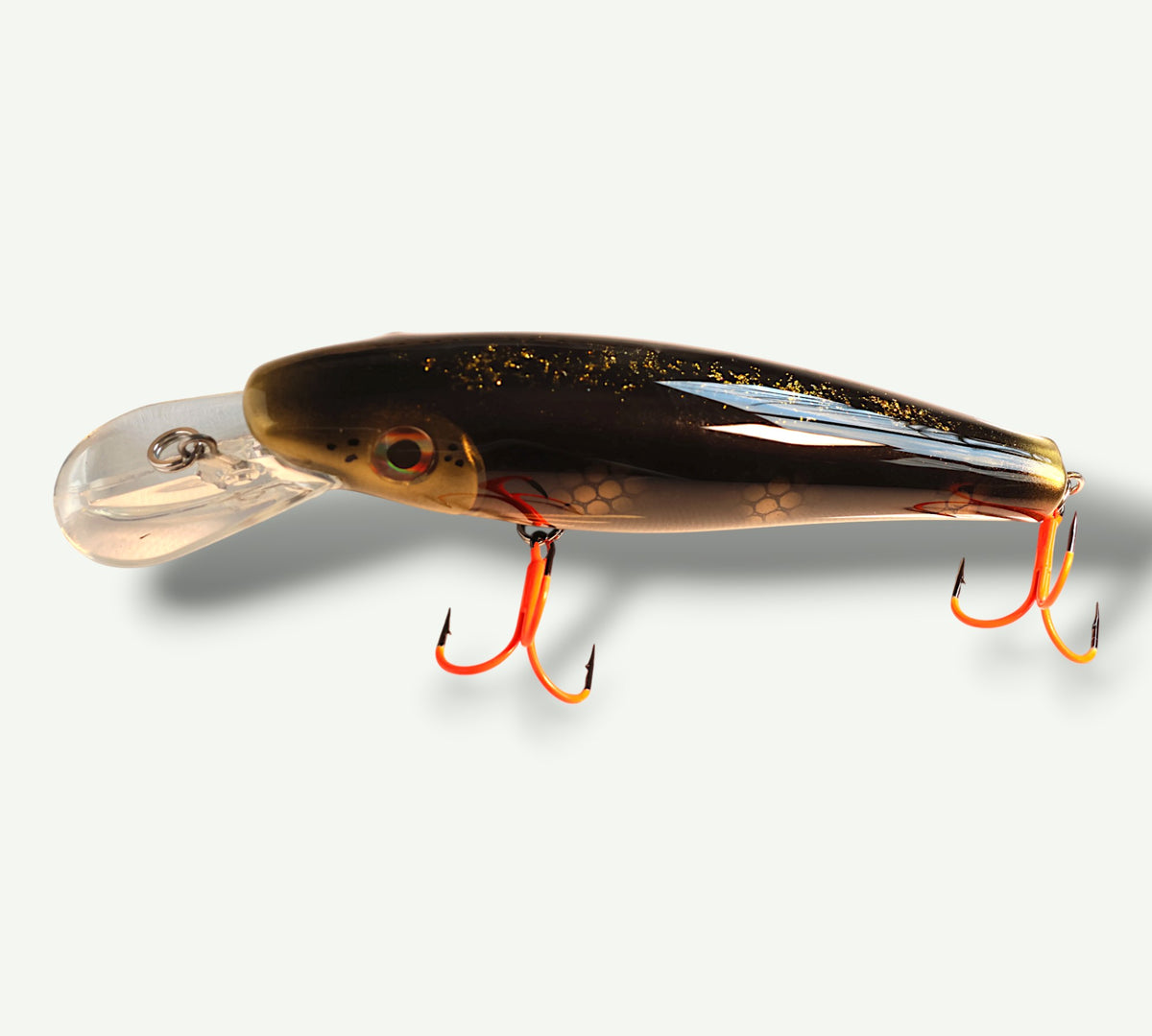 ErnieCC 6'' Goldenblack - Snoek Crankbait - Custom  Painted